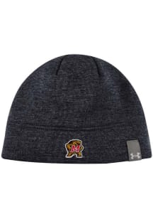 Maryland Terrapins Under Armour Storm Beanie Mens Knit Hat - Black