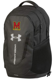 Maryland Terrapins Under Armour Hustle 6.0 Backpack Backpack - Black