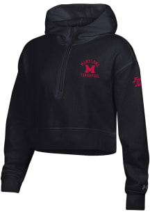 Womens Maryland Terrapins Black Under Armour Rival Design Hooded Sweatshirt