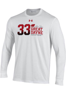 Ron Dayne  Wisconsin Badgers White Under Armour Great Dayne Long Sleeve T Shirt