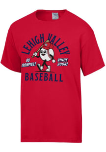 Lehigh Valley Ironpigs Red Baseball Short Sleeve T Shirt