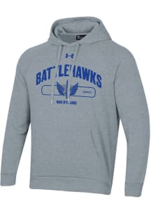 Under Armour St Louis Battlehawks Mens Grey All Day Long Sleeve Hoodie