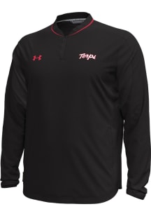 Mens Maryland Terrapins Black Under Armour Sideline Motivate Qtr Zip Pullover