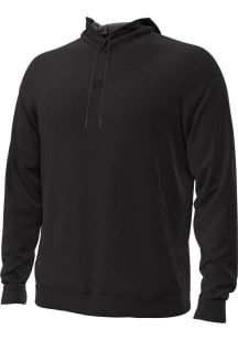 Mens Wisconsin Badgers Black Under Armour Sideline Meridian Hooded Sweatshirt
