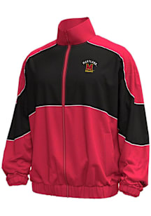 Mens Maryland Terrapins Red Under Armour Gameday Icon Tonal Light Weight Jacket