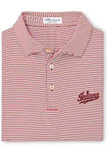 Indiana Hoosiers Mens Crimson Jubilee Short Sleeve Fashion Polo