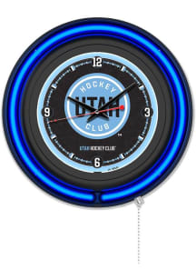 Utah Hockey Club Double Neon Wall Clock