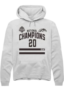 Alex Bump Rally Mens White Western Michigan Broncos NIL 2025 National Champions Shirzee Player Hoo..