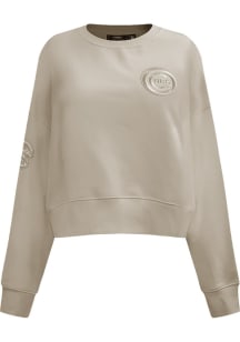 Pro Standard Chicago Cubs Mens Tan Neutral Long Sleeve Fashion Sweatshirt