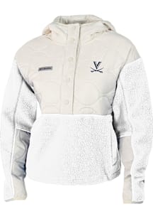 Columbia Virginia Cavaliers Womens White Cloud Point Fleece Light Weight Jacket
