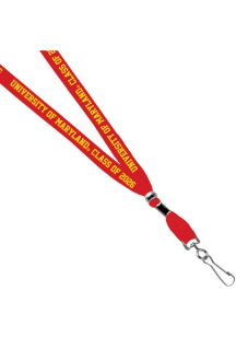 Red Jardine Maryland Terrapins 3/8 Class of 2026 Sublimated Lanyard