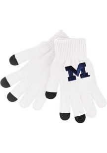 Michigan Wolverines LogoFit iText Mens Gloves - White