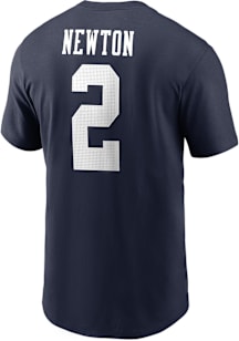 Cam Newton Auburn Tigers Navy Blue Name & Number Short Sleeve Player T Shirt
