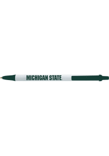 White Michigan State Spartans Bic Click Stick Pen