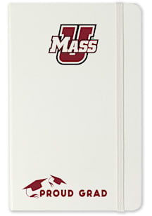 Massachusetts Minutemen Proud Grad team logo Notebook and Folder - White