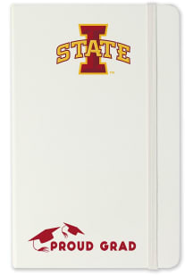 Iowa State Cyclones Proud Grad team logo Notebook and Folder - White