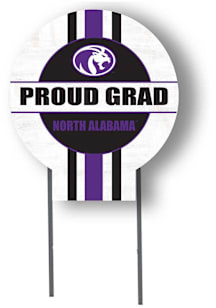 North Alabama Lions KH Sports Fan Grad graduation graphic Yard Sign - White