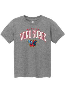 Summit Sportswear Wichita Wind Surge Toddler Graphite Arch Mascot Short Sleeve T-Shirt