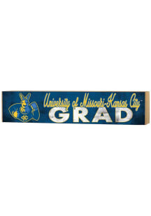 KH Sports Fan UMKC Roos Grad graduation graphic Sign - Blue