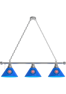 Chicago Cubs 3 Shade Silver Billiard Lamp