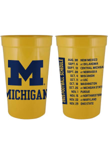 Michigan Wolverines Football Team Schedule Stadium Cup - Navy Blue