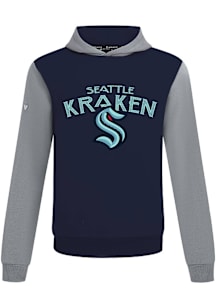 Levelwear Seattle Kraken Mens Navy Blue Ultimate Mission Long Sleeve Hoodie