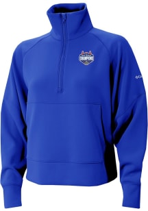 Columbia Florida Gators Womens Blue 2025 National Champions Heat Seal Wickham Hills Qtr Zip Pullov..