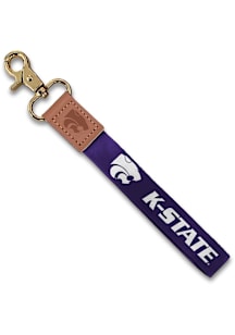Jardine K-State Wildcats Wristlet Keychain W/Custom Strap Lanyard - Purple