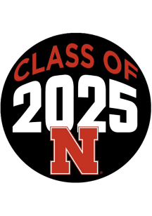 Red Nebraska Cornhuskers 3&quot; Class of 2025 Button