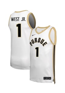 Antione West Jr  Nike Purdue Boilermakers White NIL Name And Number Jersey