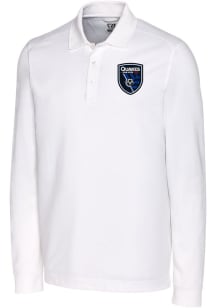 Cutter and Buck San Jose Earthquakes White Advantage Pique Big and Tall Polo