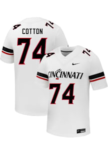 Joseph Cotton Nike Mens White Cincinnati Bearcats NIL Name And Number Football Jersey