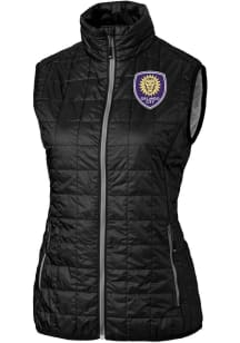 Cutter and Buck Orlando City SC Womens Black Rainier PrimaLoft Vest