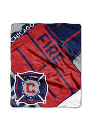 Chicago Fire 50x60 Scramble Raschel Blanket