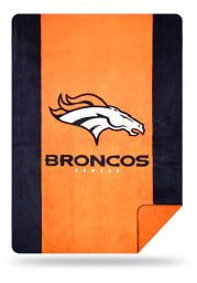 Denver Broncos 60x72 Silver Knit Throw Blanket