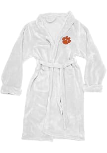 Clemson Tigers White L/XL Silk Touch Bathrobes