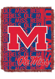 Ole Miss Rebels 46x60 Double Play Jacquard Tapestry Blanket