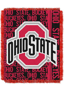 Ohio State Buckeyes 46x60 Double Play Jacquard Tapestry Blanket