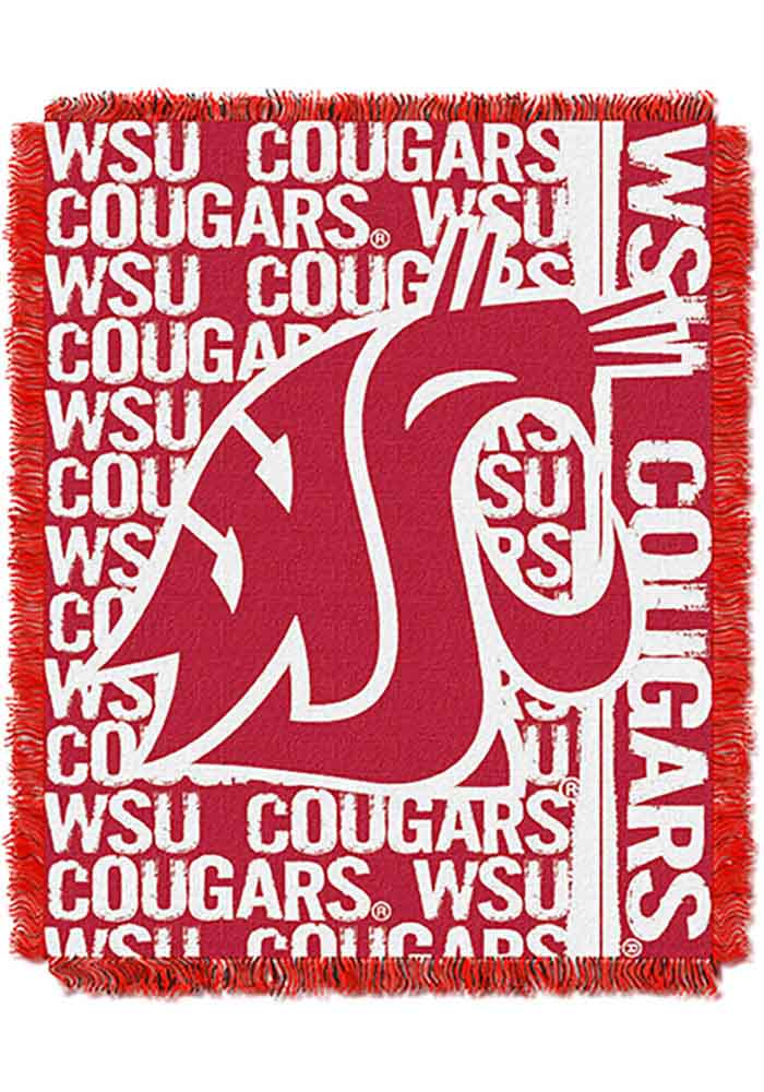 Washington State Cougars 46x60 Double Play Jacquard Tapestry Blanket