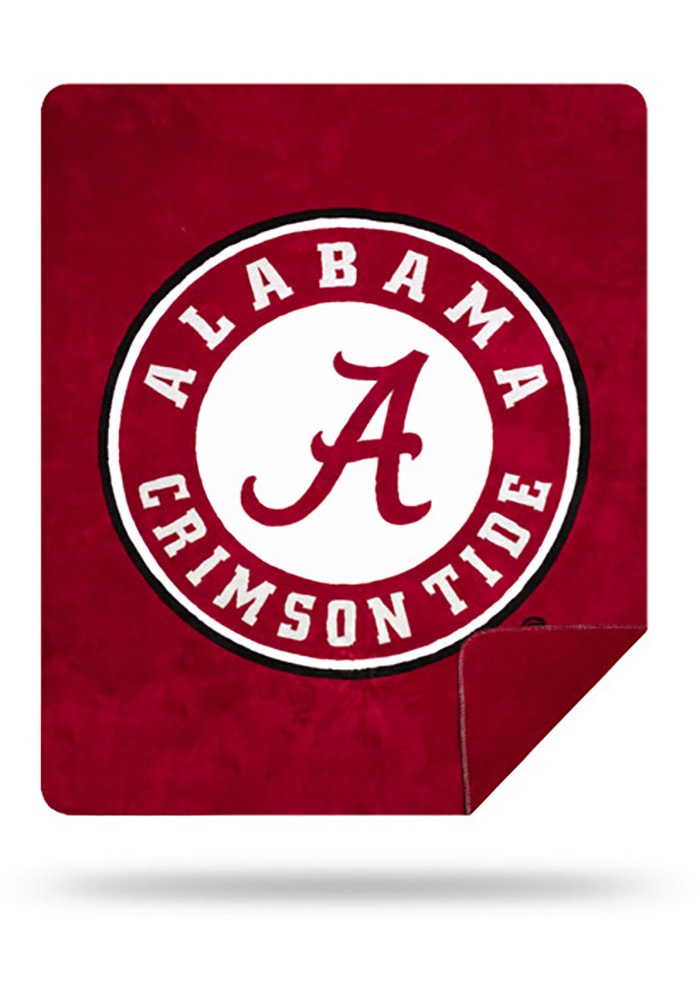 Alabama Crimson Tide 60x72 Silver Knit Throw Blanket