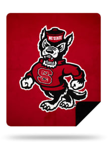NC State Wolfpack 60x72 Silver Knit Throw Blanket