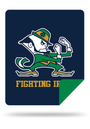 Notre Dame Fighting Irish 60x72 Silver Knit Throw Blanket