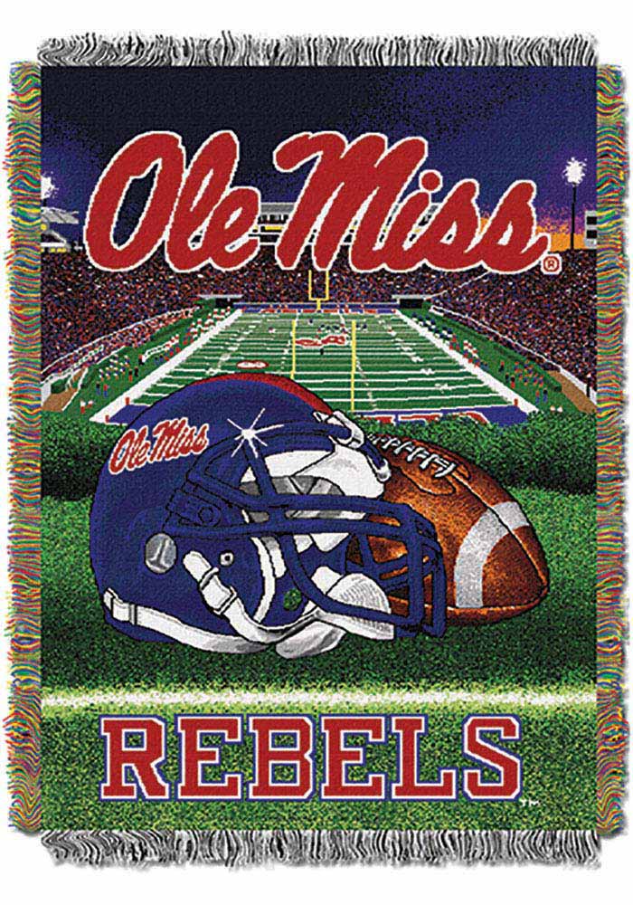 Ole Miss Rebels 48x60 Home Field Advantage Tapestry Blanket