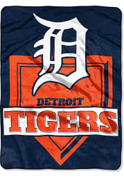 Detroit Tigers 60x80 Home Plate Raschel Blanket