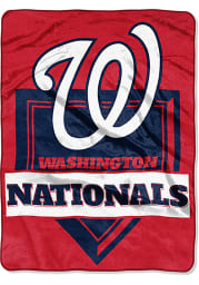 Washington Nationals 60x80 Home Plate Raschel Blanket