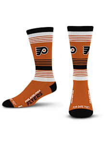 Philadelphia Flyers Orange Ombre Stripe Youth Crew Socks