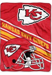Kansas City Chiefs Slant 60x80 inch Raschel Blanket