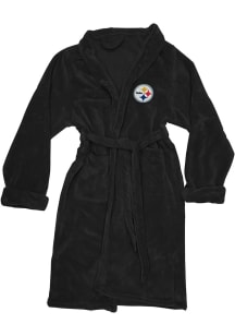 Pittsburgh Steelers Black Mens L/XL Silk Touch Bathrobes