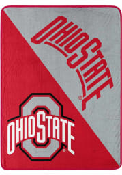 Ohio State Buckeyes Halftone Micro Raschel Blanket