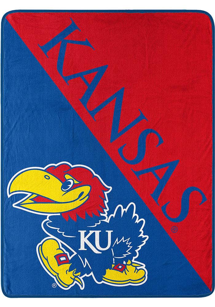 Kansas Jayhawks Halftone Micro Raschel Blanket